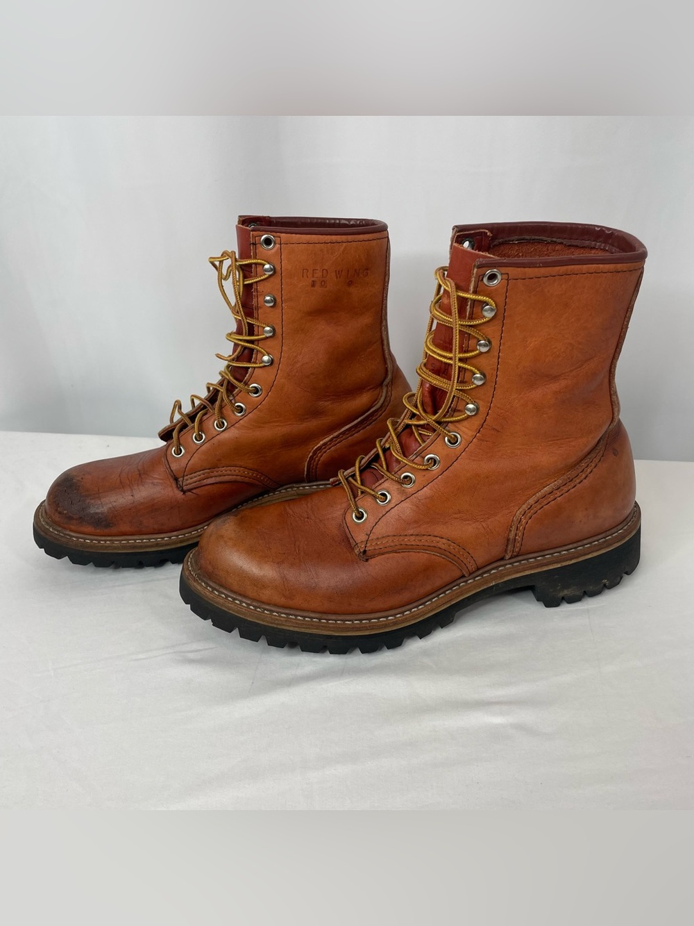 Vintage Red Wing Irish Setter Sport Boots 9B USA Leather Vibram Work Boots
